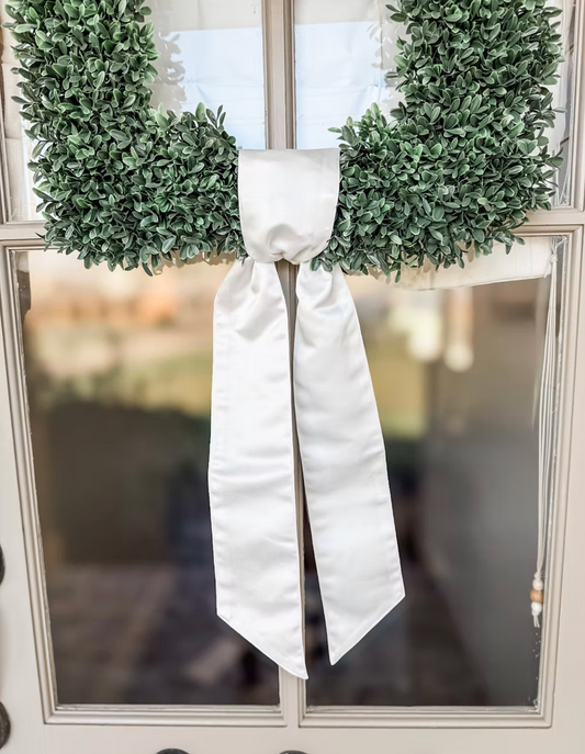 White Satin Sash