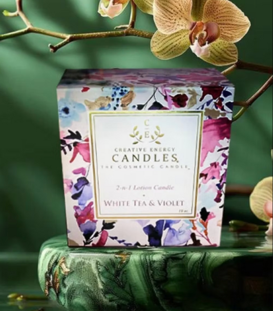 White Tea & Violet Candle