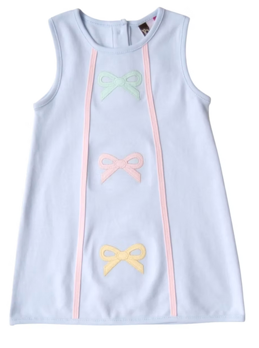 Pastel Bow Appliqué Dress