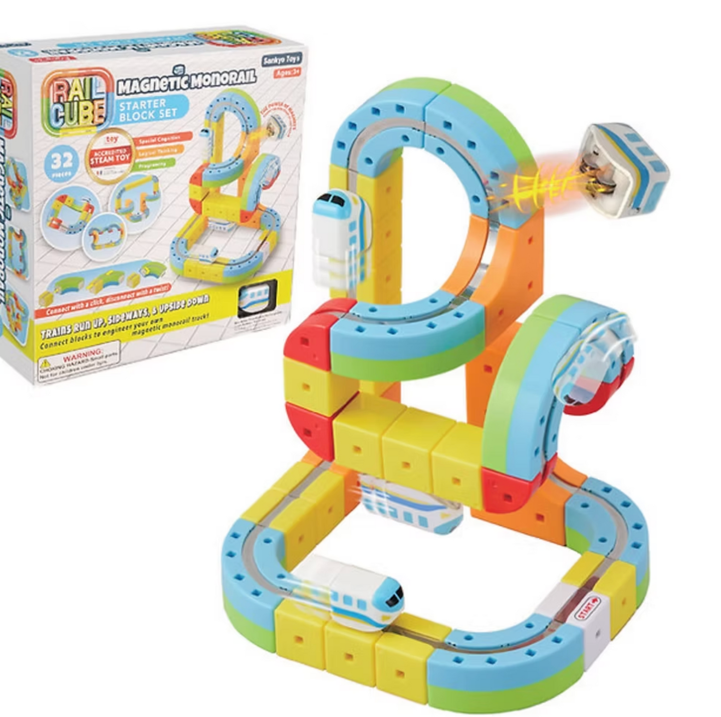 Rail Cube Magnetic Monorail Starter Set