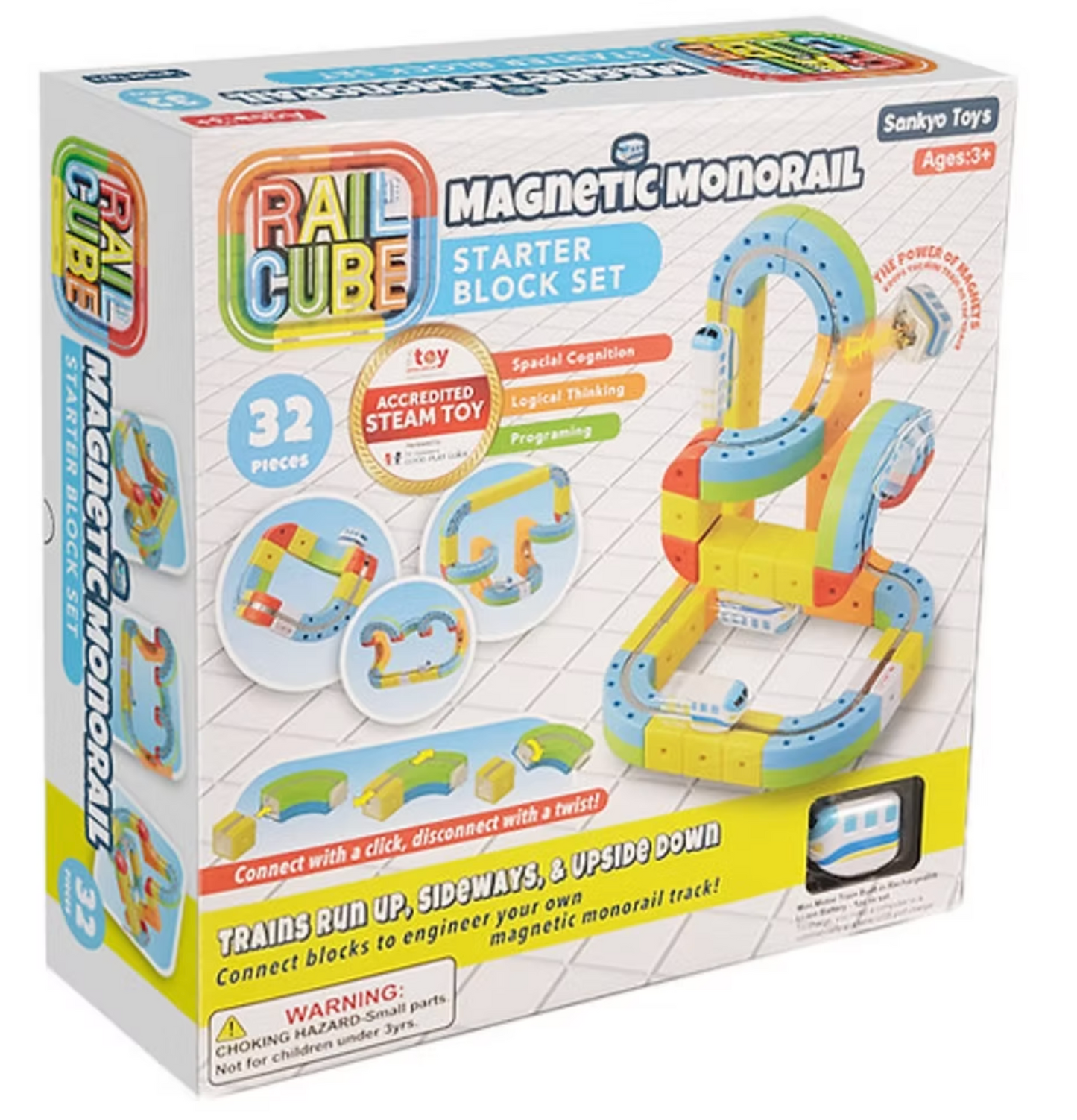 Rail Cube Magnetic Monorail Starter Set