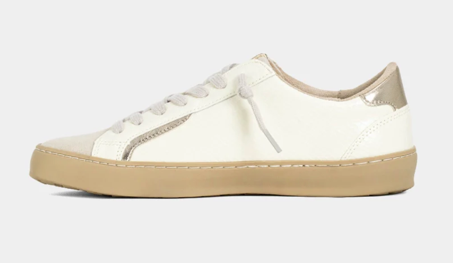 Robbie Sneaker - Taupe Snake Pink