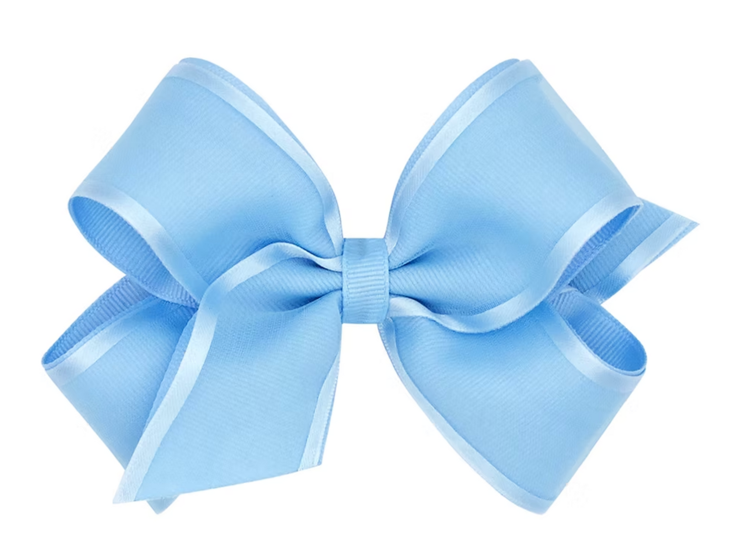 Satin Edge Organza Over Grosgrain Hair Bow