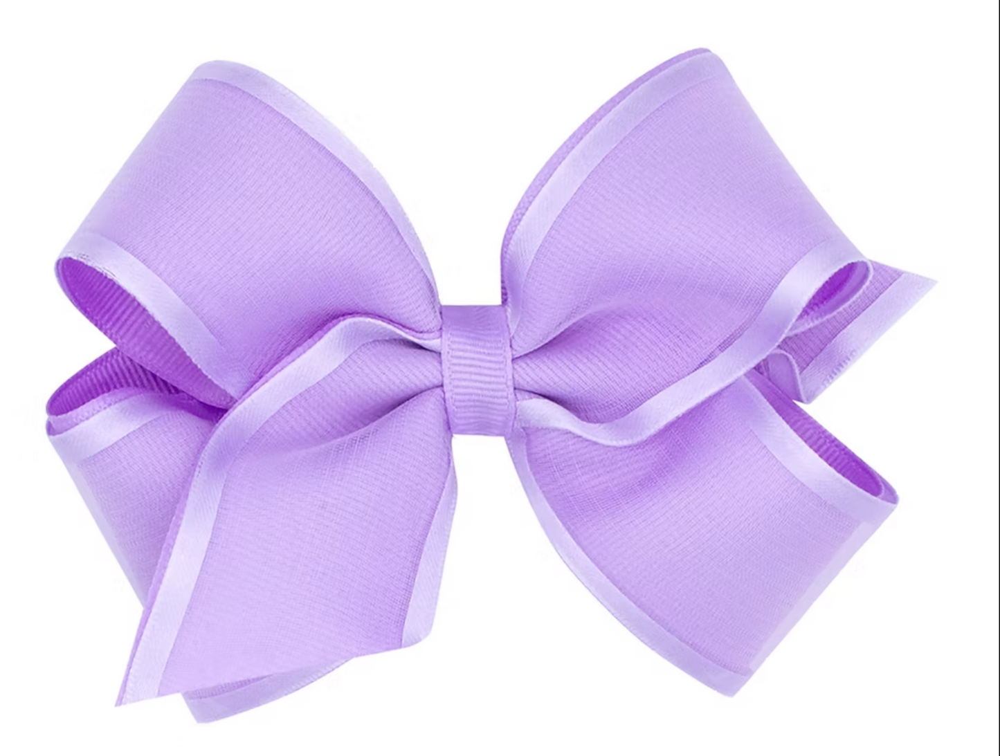 Satin Edge Organza Over Grosgrain Hair Bow