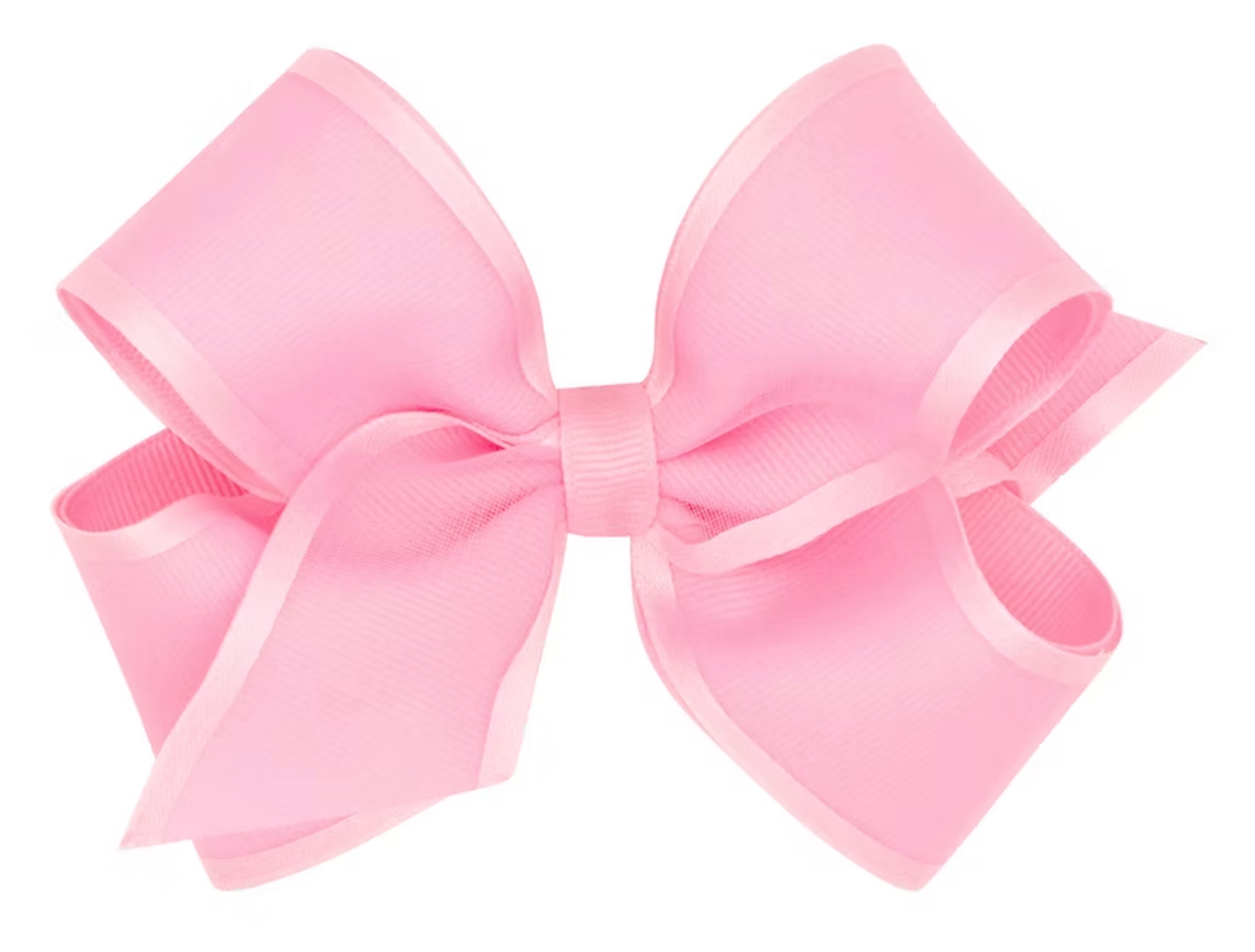 Satin Edge Organza Over Grosgrain Hair Bow