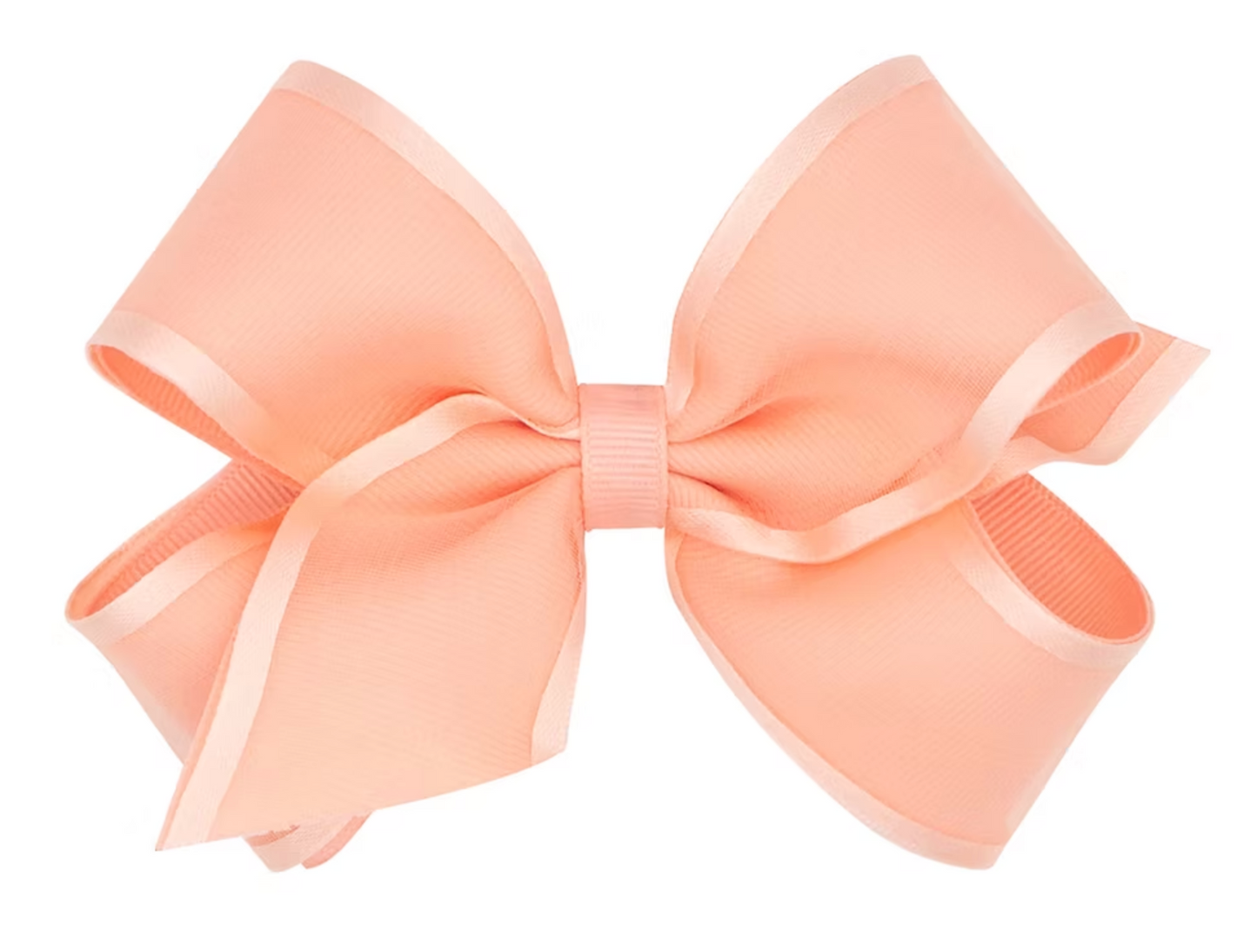 Satin Edge Organza Over Grosgrain Hair Bow