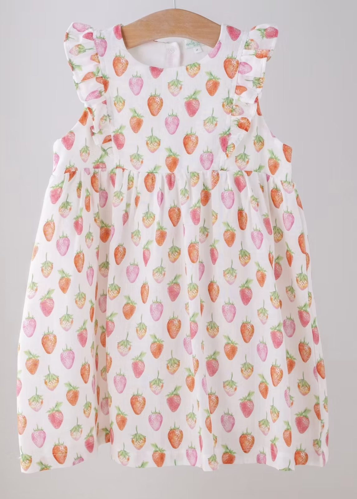Strawberry Muslin Dress
