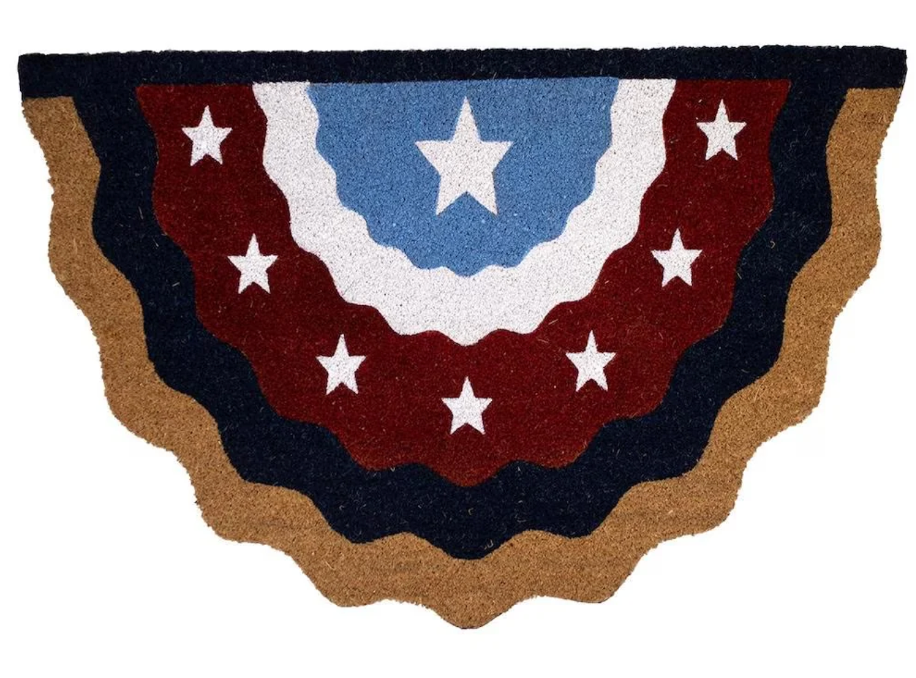 Star Bunting Coir Door Mat