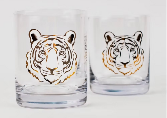 Tiger Rocks Glass Set
