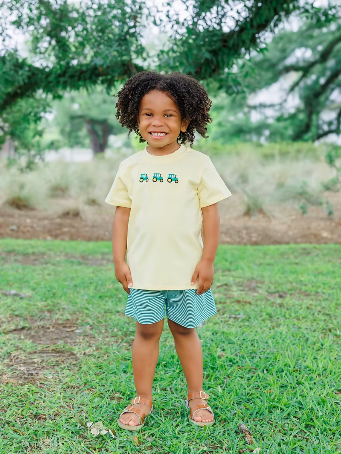 Tractor Trio Shorts Set