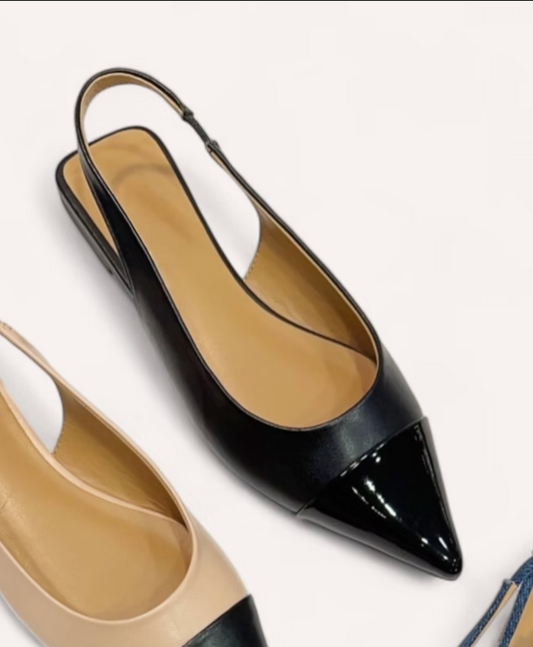 Black Slingback Flats