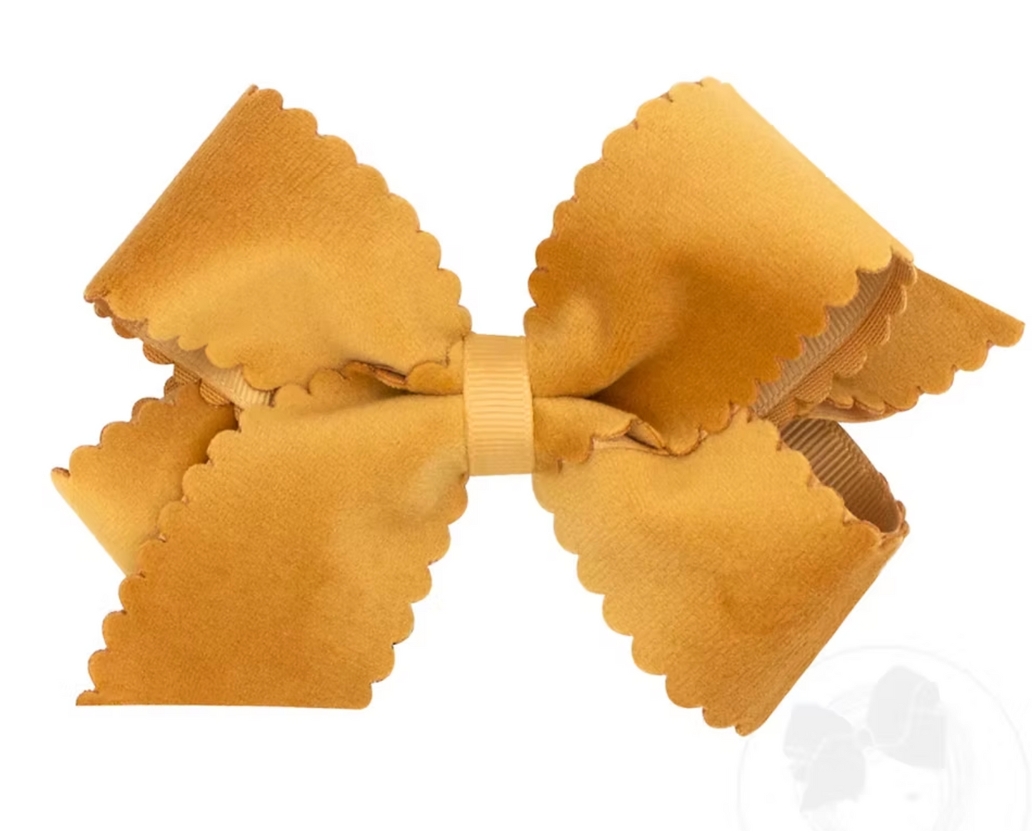 Scallop Velvet Bow - King
