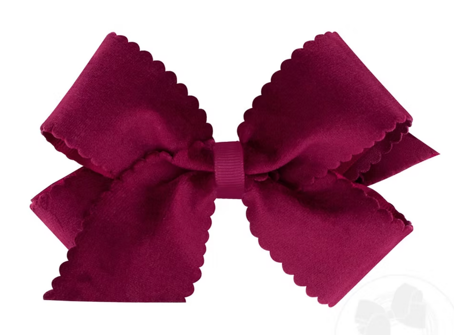 Scallop Velvet Bow - King