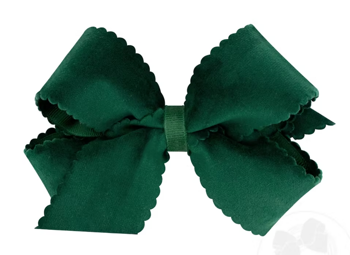 Scallop Velvet Bow - King