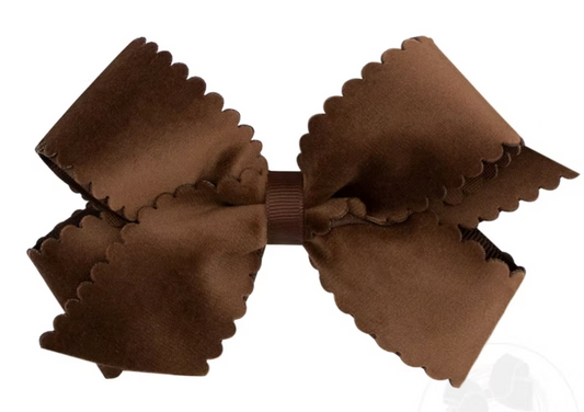 Scallop Velvet Bow - King