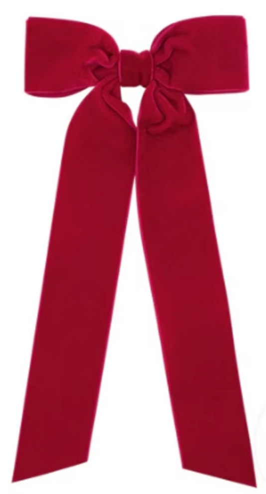 Velvet Streamer Bow