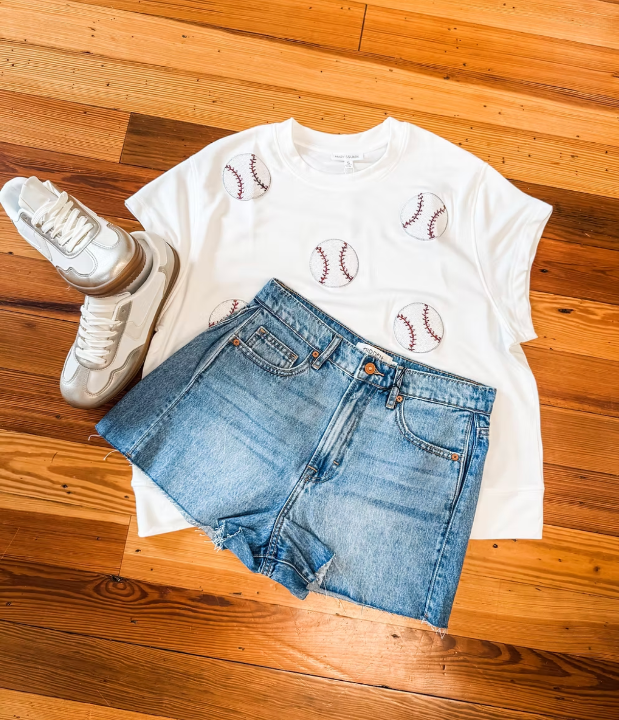 Sequin Baseball Top