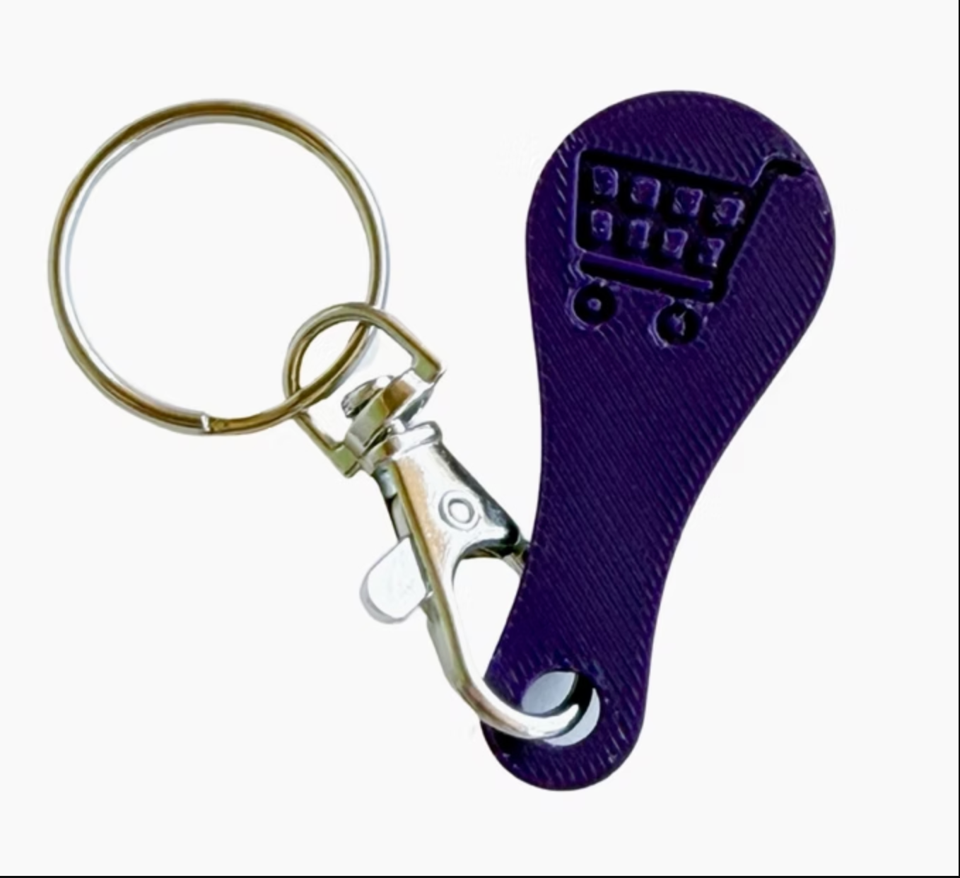 Shopping Cart Quarter Key Chain