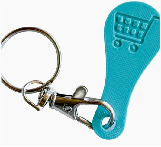 Shopping Cart Quarter Key Chain