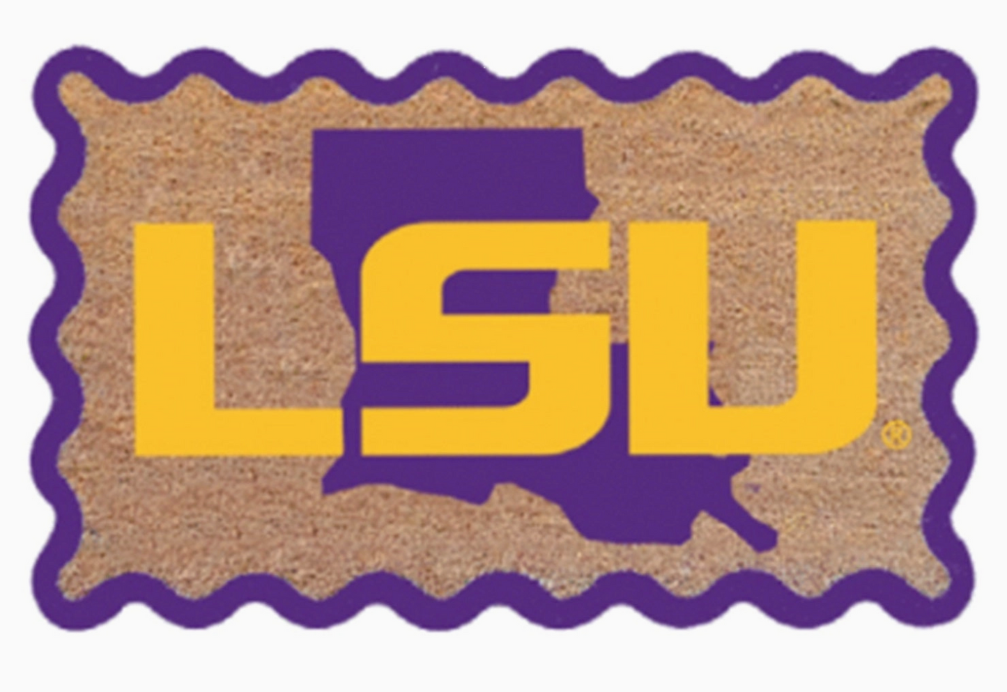 LSU Louisiana Coir Doormat