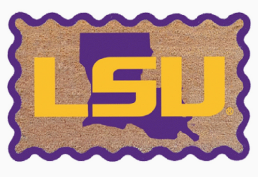 LSU Louisiana Coir Doormat
