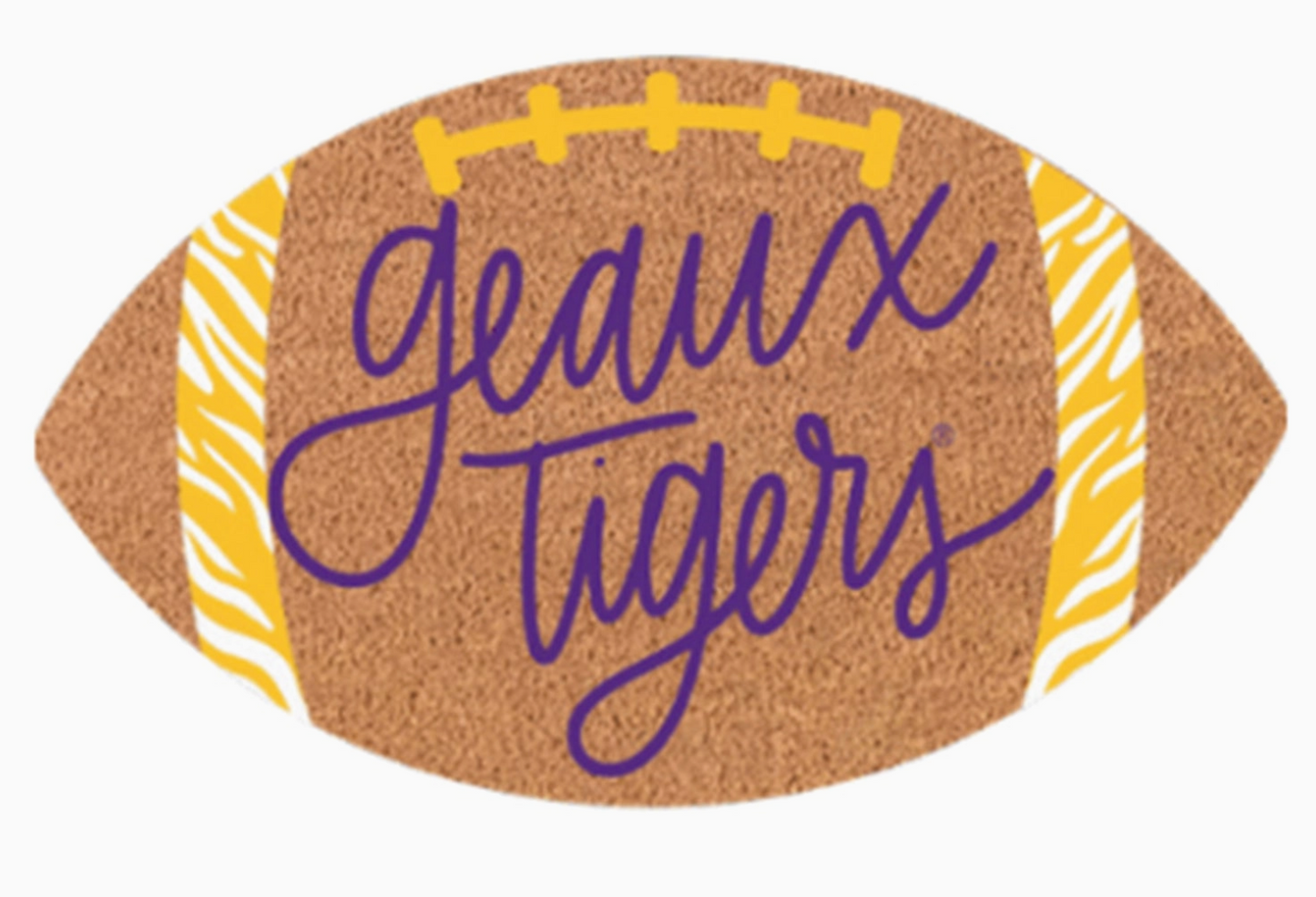 Geaux Tigers Football Doormat