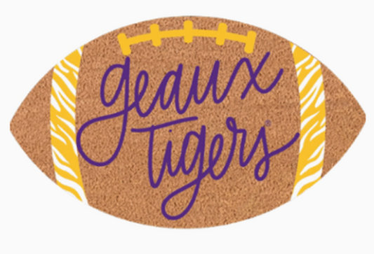 Geaux Tigers Football Doormat