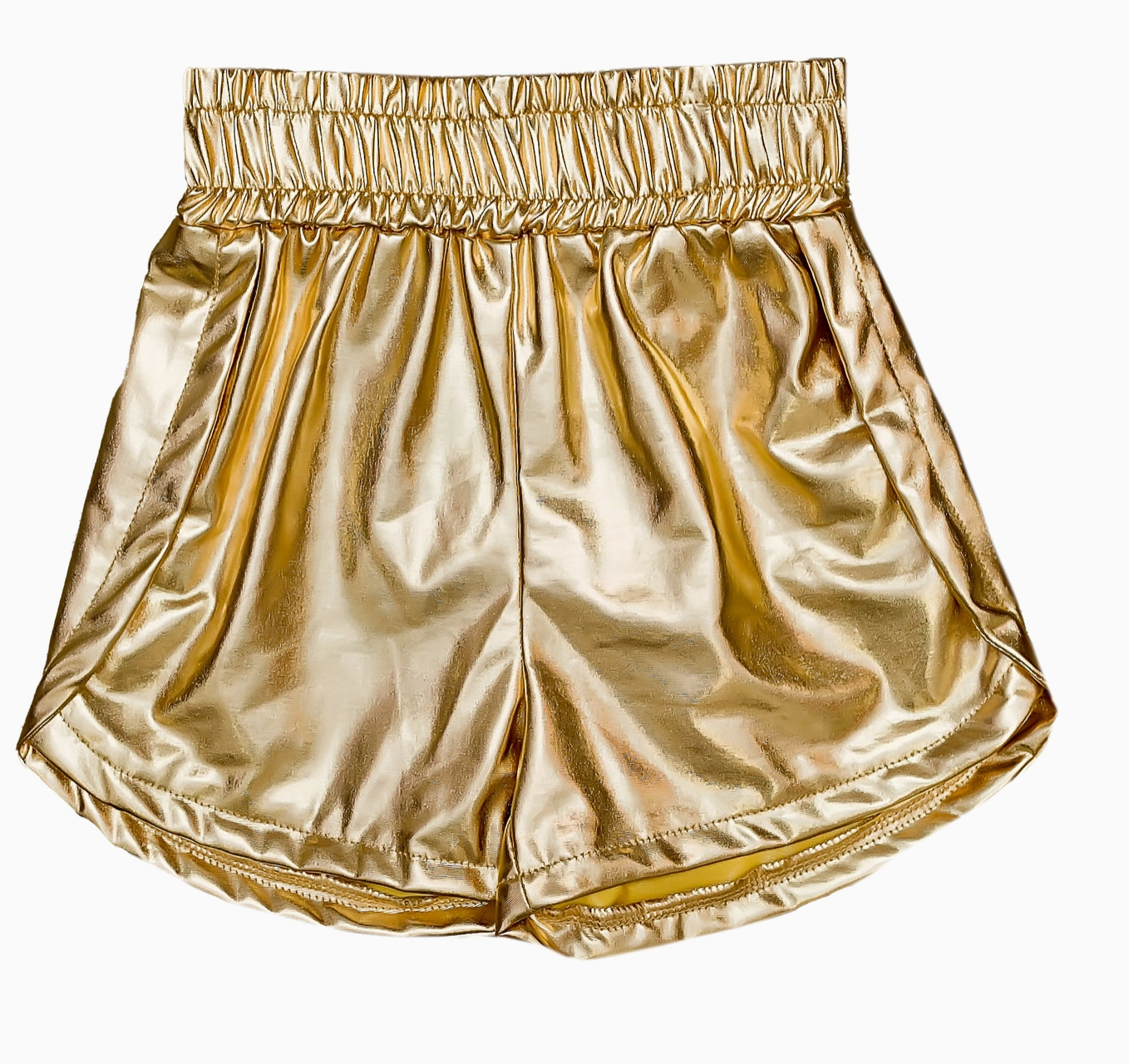Metallic Gold Tulip Shorts