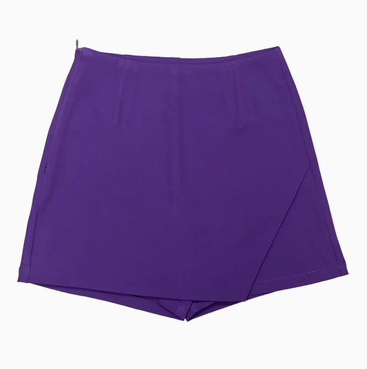 Purple Stretch Skort