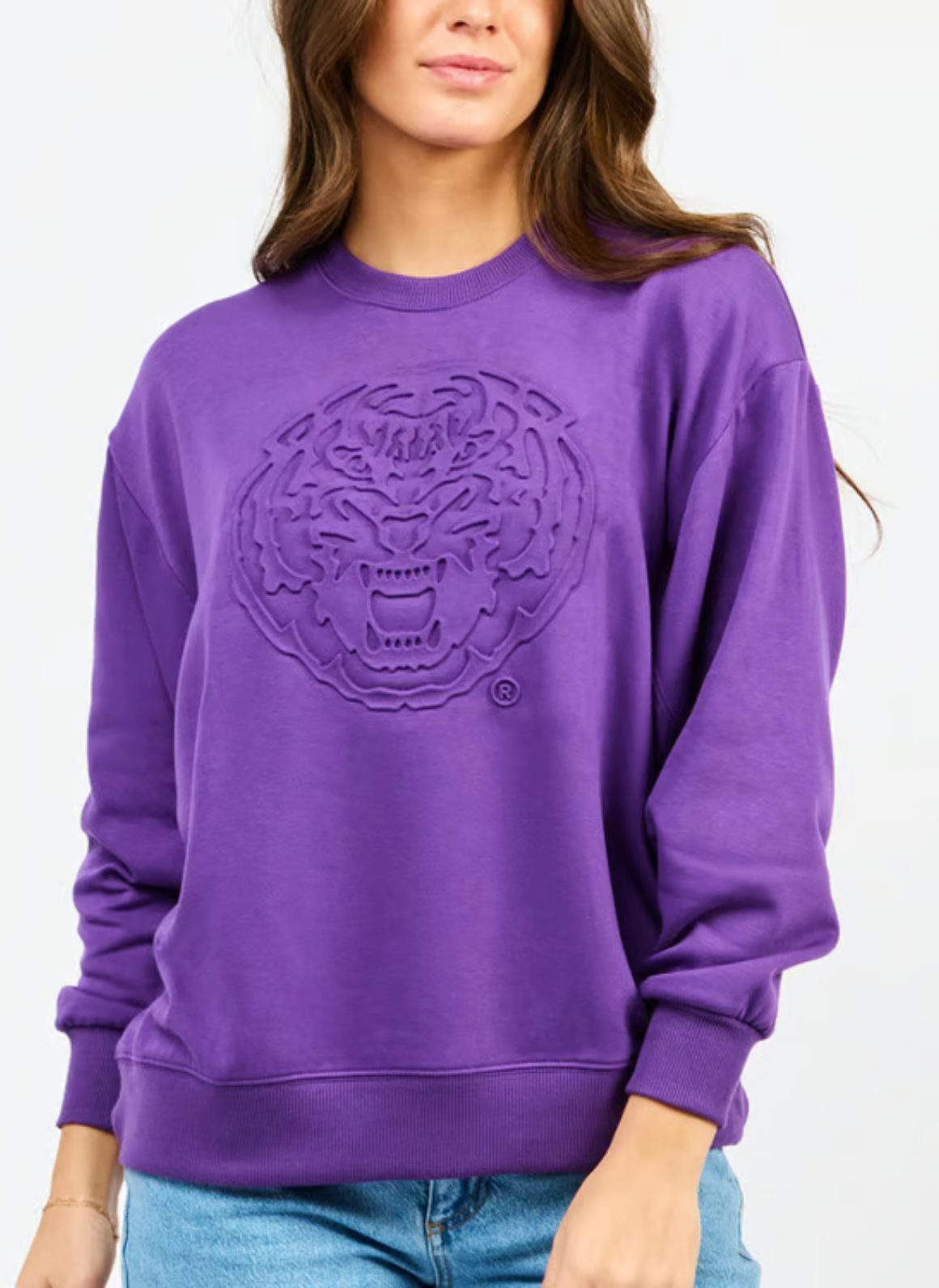 LSU Tiger Head Sarah Sweatshirt - Mary Square
