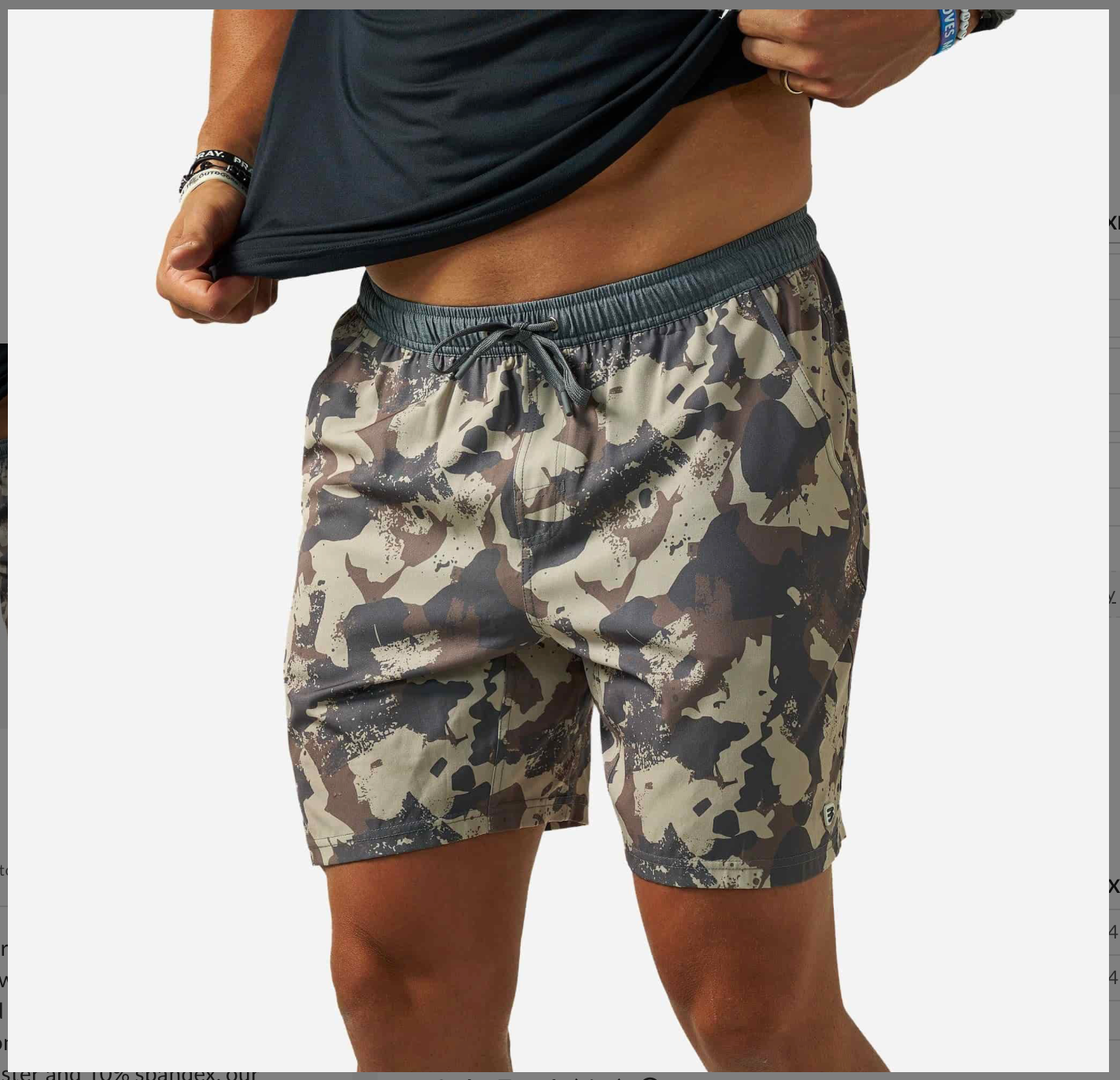 Burlebo Adult Athletic Short- Splatter Camo