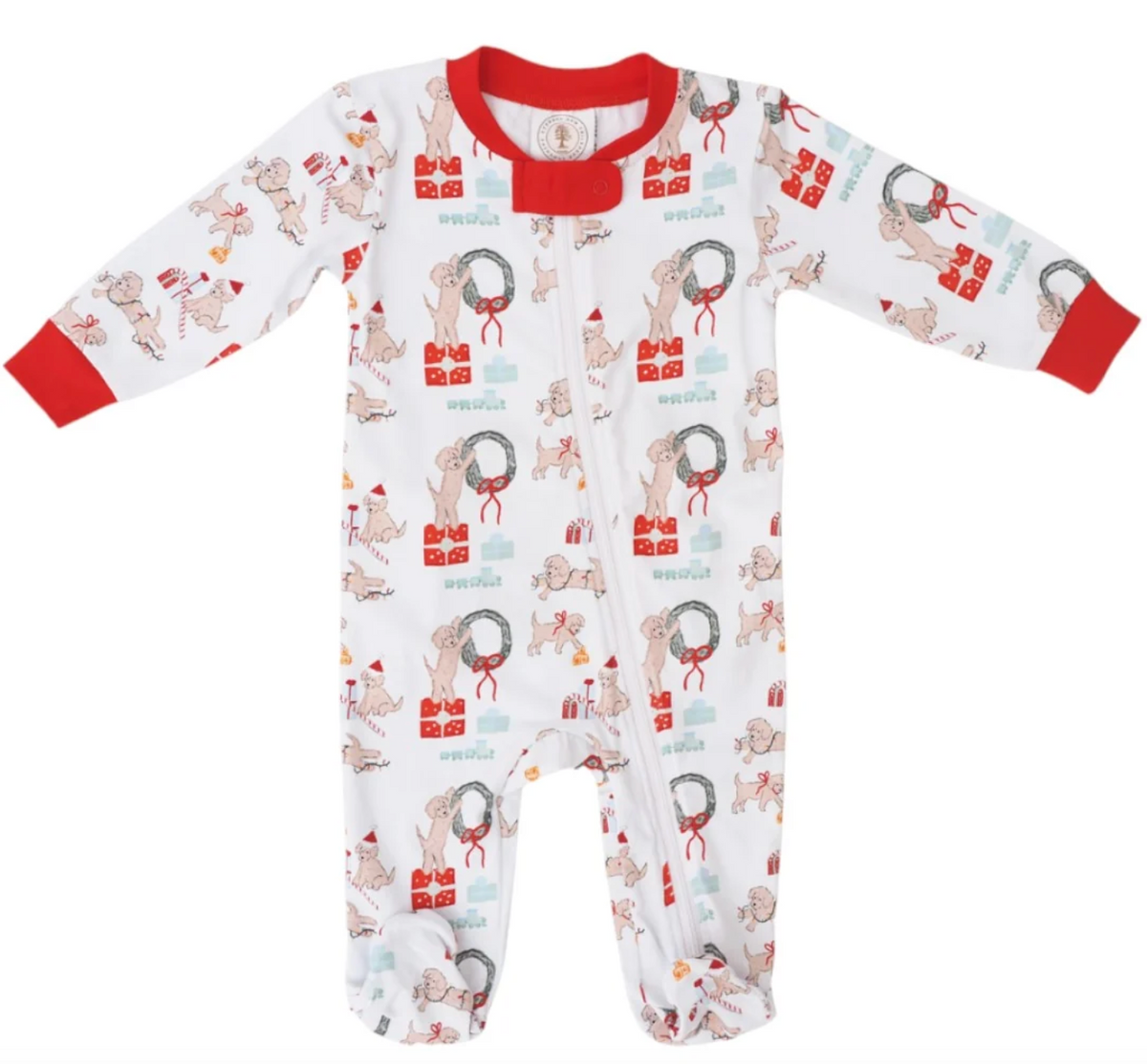 Santa Paws Footie Pajamas