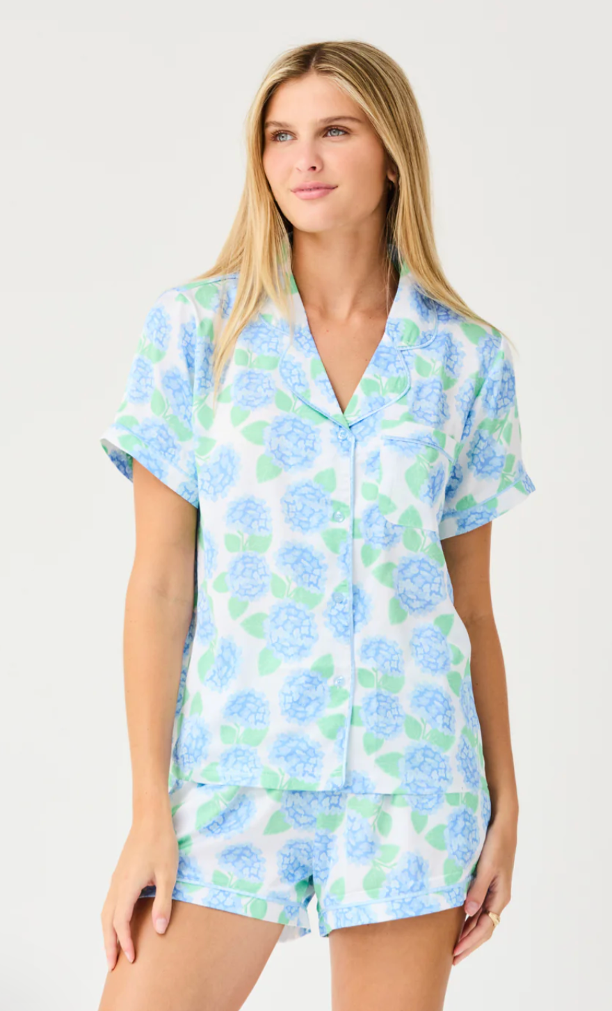 Charlotte Satin Shorts Pajama Set - Mary Square