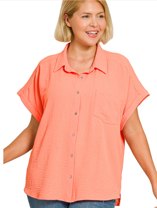 Airflow Button Down - Plus