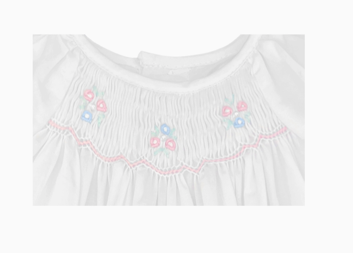 Flower Smocked Bubble