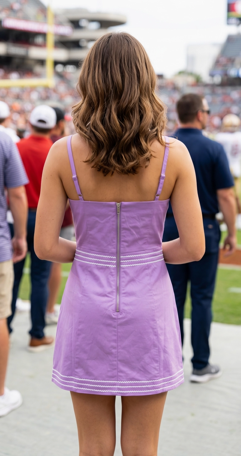 Lavender Game Day Mini Dress
