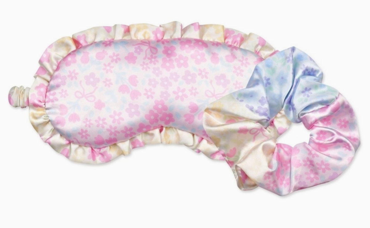 Ditsy Patchwork Eye Mask Scrunchie Set