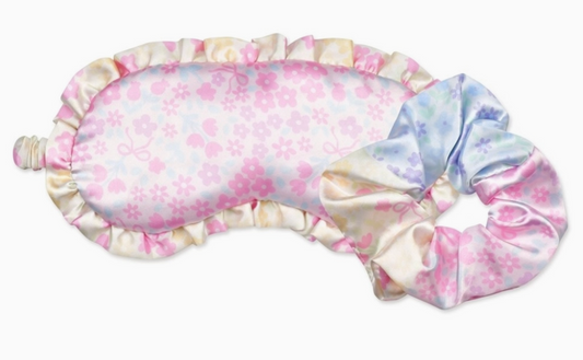 Ditsy Patchwork Eye Mask Scrunchie Set