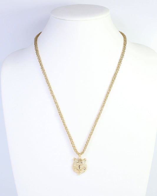 Corie cord Necklace Tiger Gold