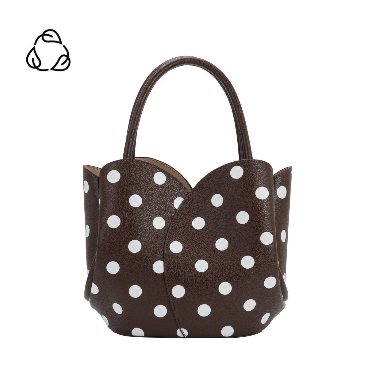 Tulip Choco Polka Dot Purse