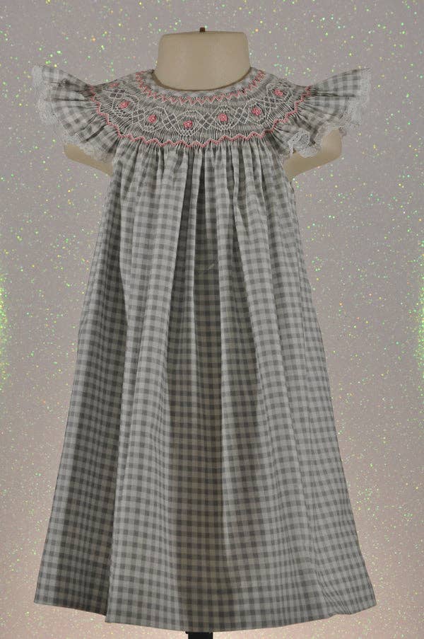 Checked Angel Sleeve Bishop
