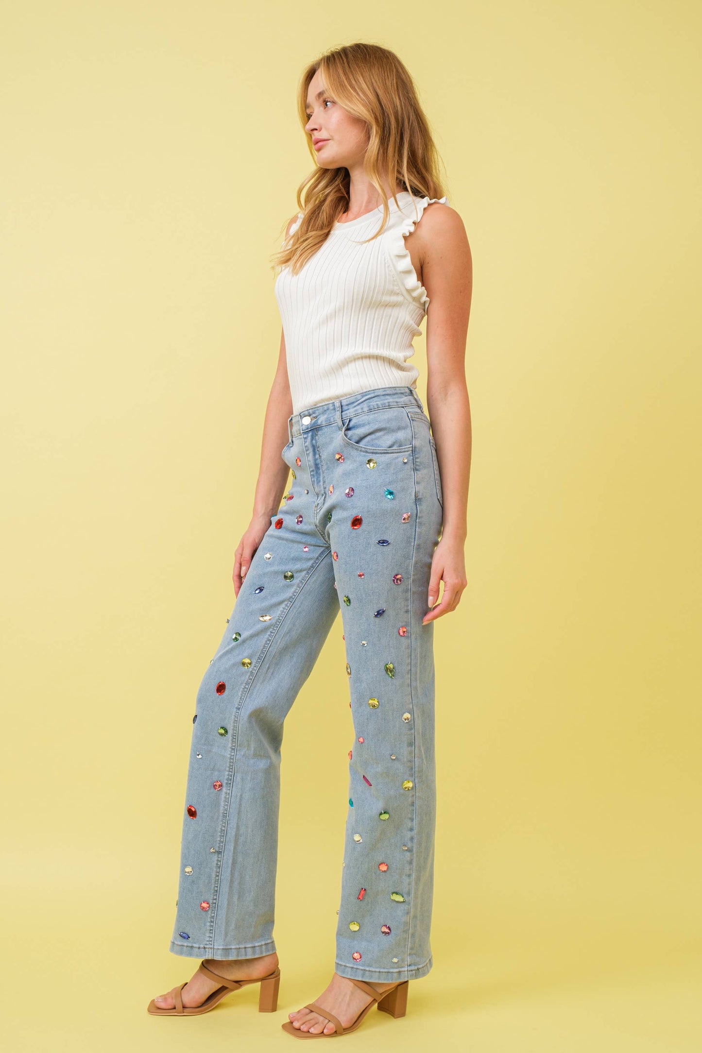 Jewel Embellished Jeans